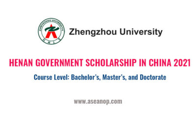 Henan Provincial Government Scholarship in China 2021