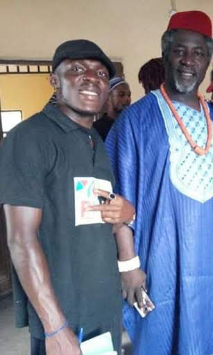 Sam Obiago With Filmmaker Chris Iyke Enemoh