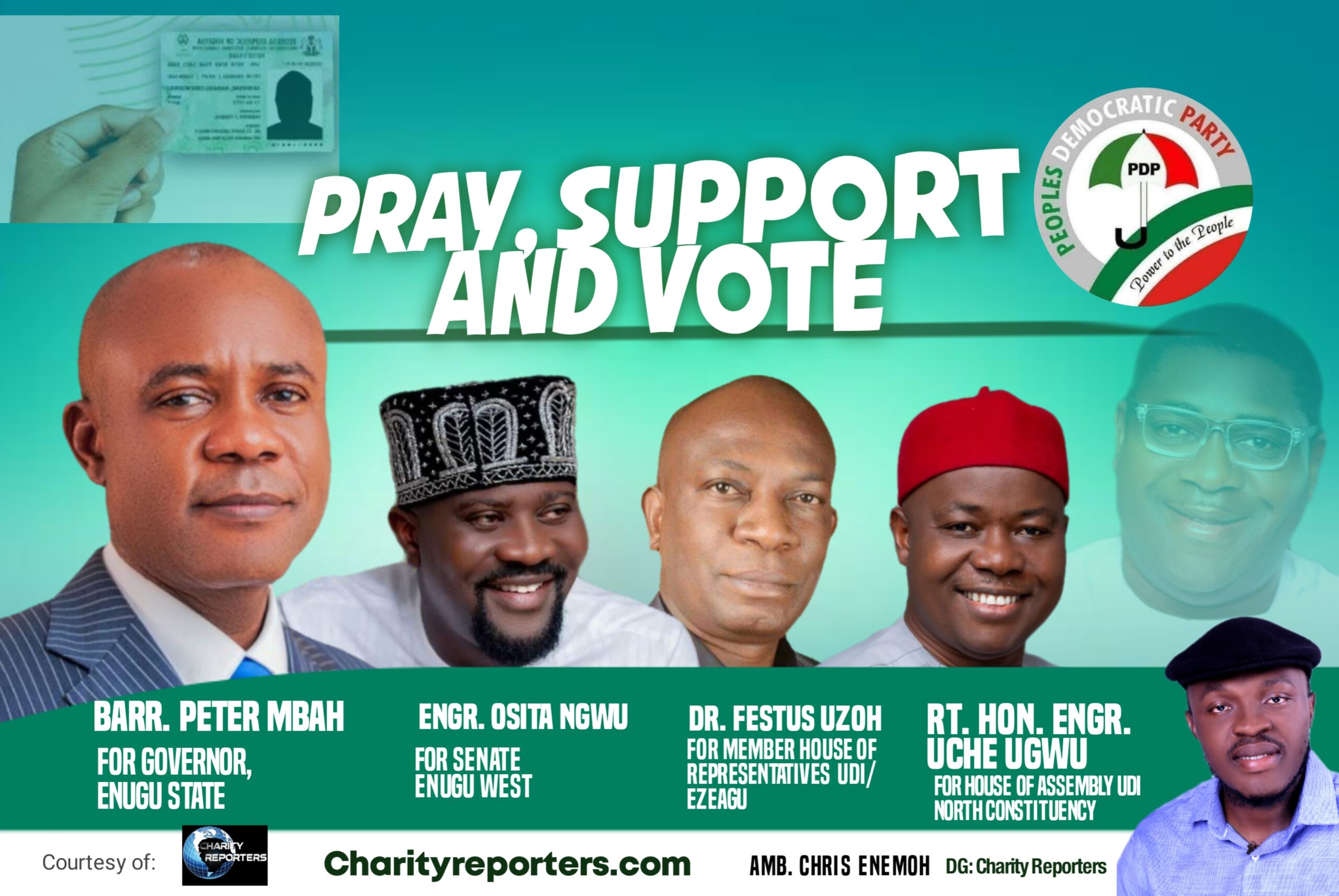 charityreporter pray, support and vote