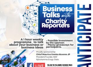 Business Talks With Charity Reporters; Promoting Your Business